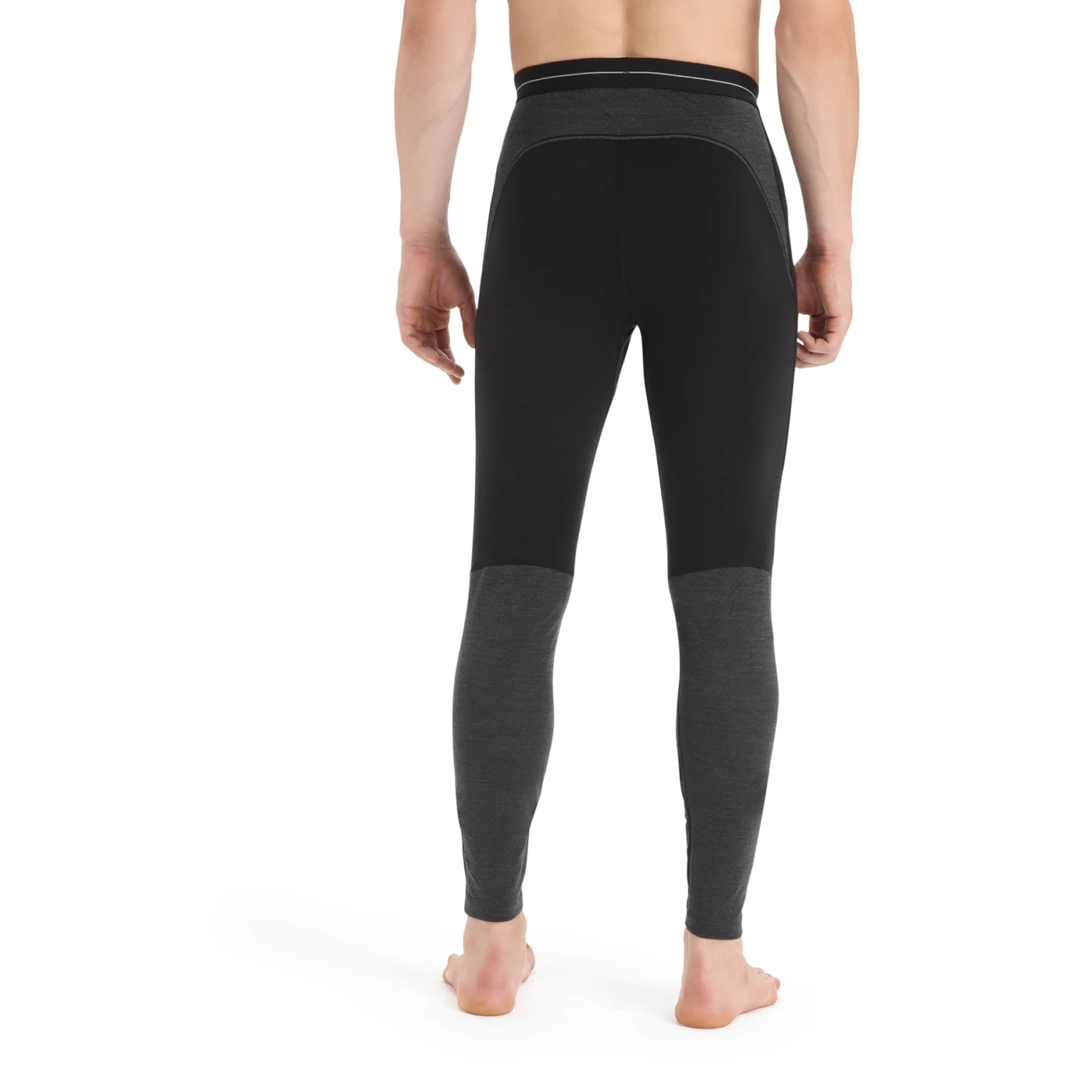Icebreaker 125 ZoneKnit™ Leggings Men - Black/Jet Hthr 4 Icebreaker 125 ZoneKnit™ Leggings Men - Black/Jet Hthr - Image 2