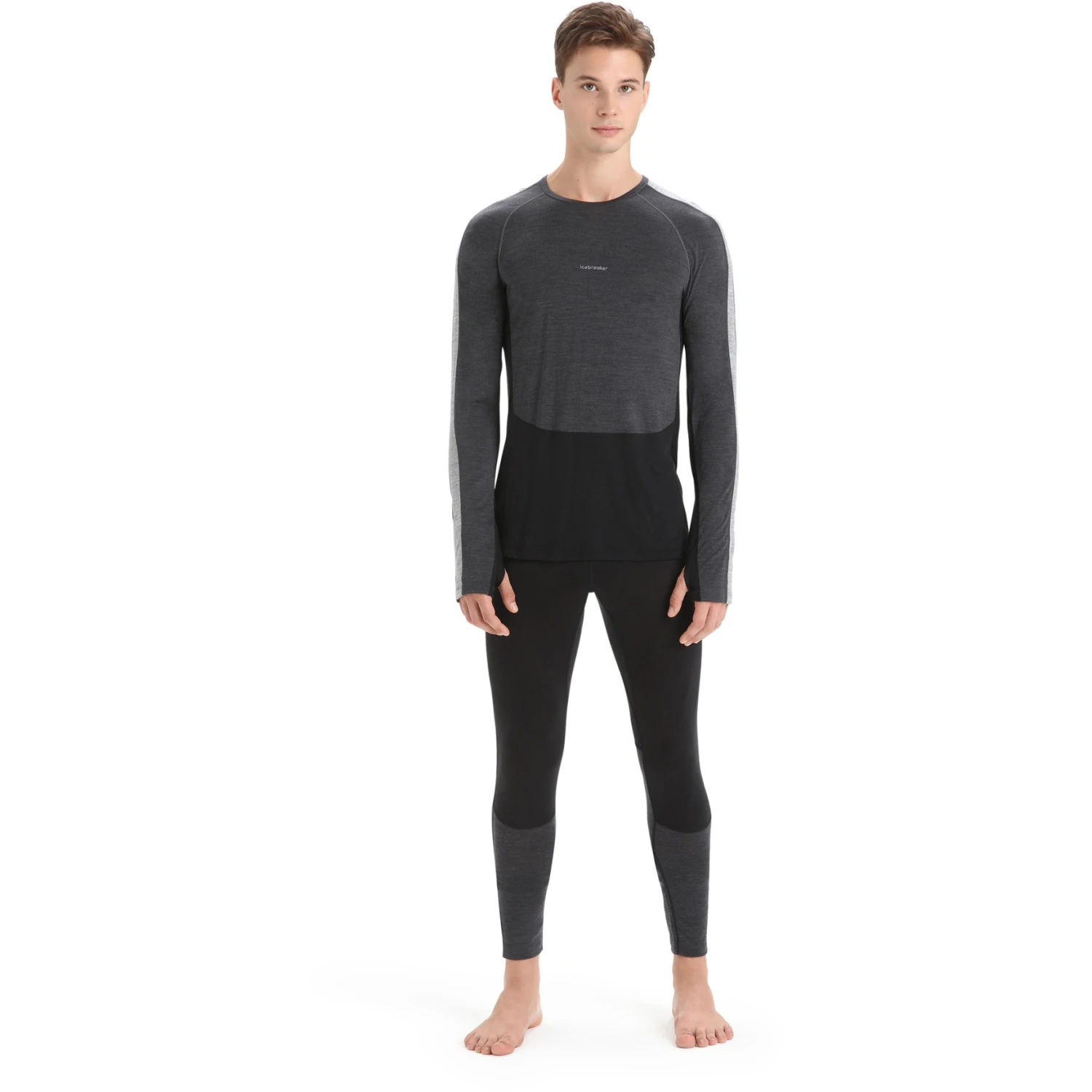 Icebreaker 125 ZoneKnit™ Leggings Men - Black/Jet Hthr 7 Icebreaker 125 ZoneKnit™ Leggings Men - Black/Jet Hthr - Image 5