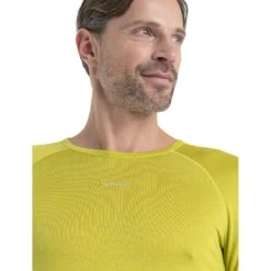 Icebreaker 125 ZoneKnit™ Long Sleeve Crewe Men - Bio Lime/Ether 16 Icebreaker 125 ZoneKnit™ Long Sleeve Crewe Men - Bio Lime/Ether -Icebreaker icebreaker mens 125 zoneknit long sleeve crewe bio lime ether model 4 1499331