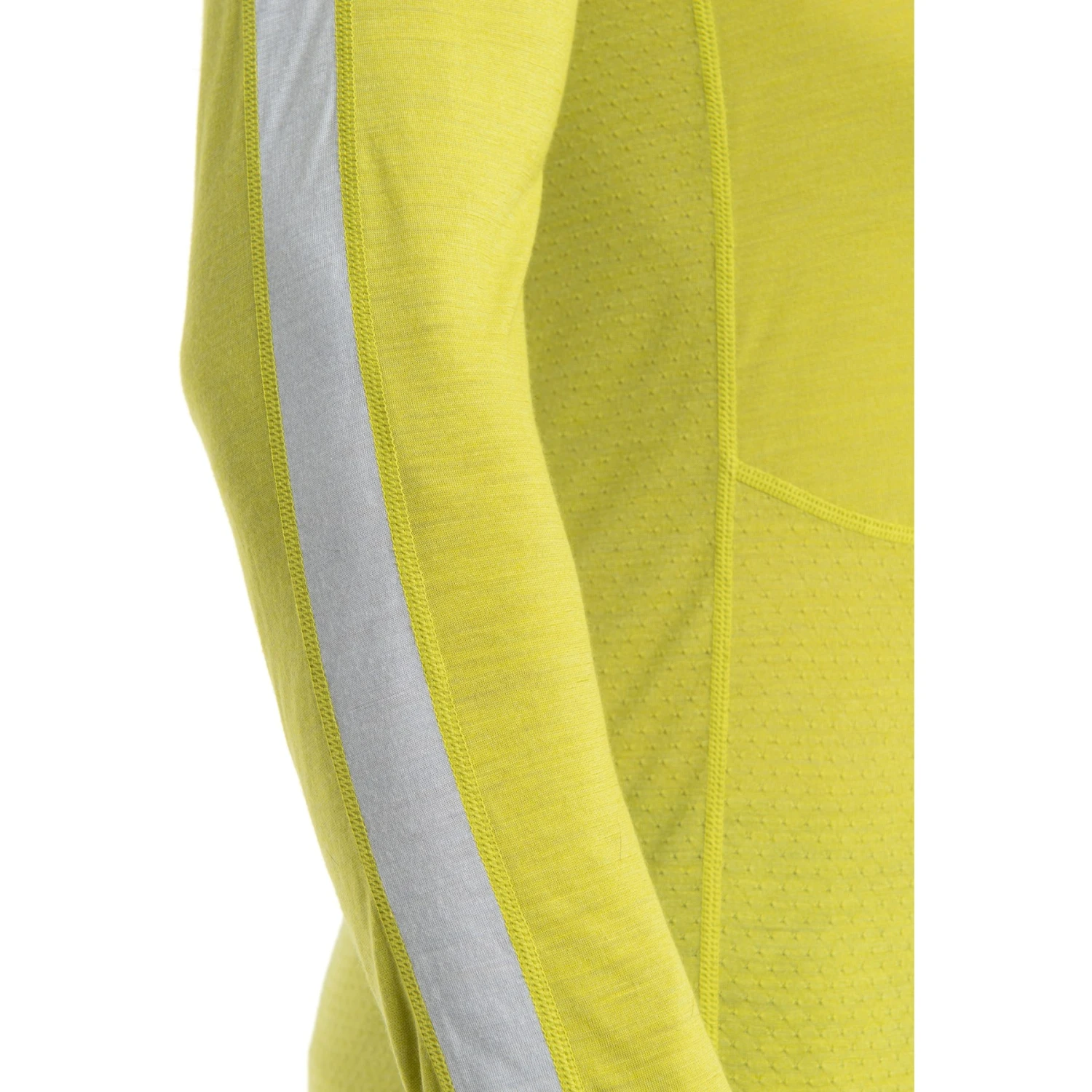 Icebreaker 125 ZoneKnit™ Long Sleeve Crewe Men - Bio Lime/Ether 10 Icebreaker 125 ZoneKnit™ Long Sleeve Crewe Men - Bio Lime/Ether - Image 8