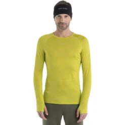 Icebreaker 125 ZoneKnit™ Long Sleeve Crewe Men - Bio Lime/Ether 19 Icebreaker 125 ZoneKnit™ Long Sleeve Crewe Men - Bio Lime/Ether -Icebreaker icebreaker mens 125 zoneknit long sleeve crewe bio lime ether model 7 1499334