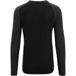 Icebreaker 125 ZoneKnit™ Long Sleeve Crewe Men - Jet Hthr/Black/Metro Hthr -Icebreaker icebreaker mens 125 zoneknit long sleeve crewe jet hthr black metro hthr 2 1383693