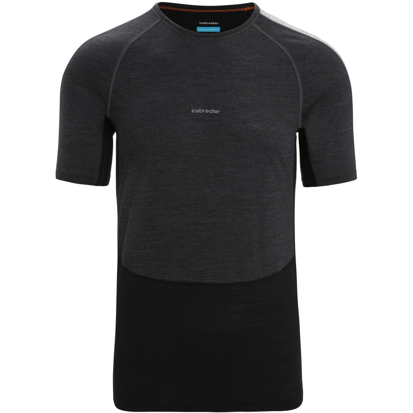 Icebreaker 125 ZoneKnit™ Short Sleeve Crewe Men - Jet Hthr/Black/Metro Hthr 5 Icebreaker 125 ZoneKnit™ Short Sleeve Crewe Men - Jet Hthr/Black/Metro Hthr - Image 3