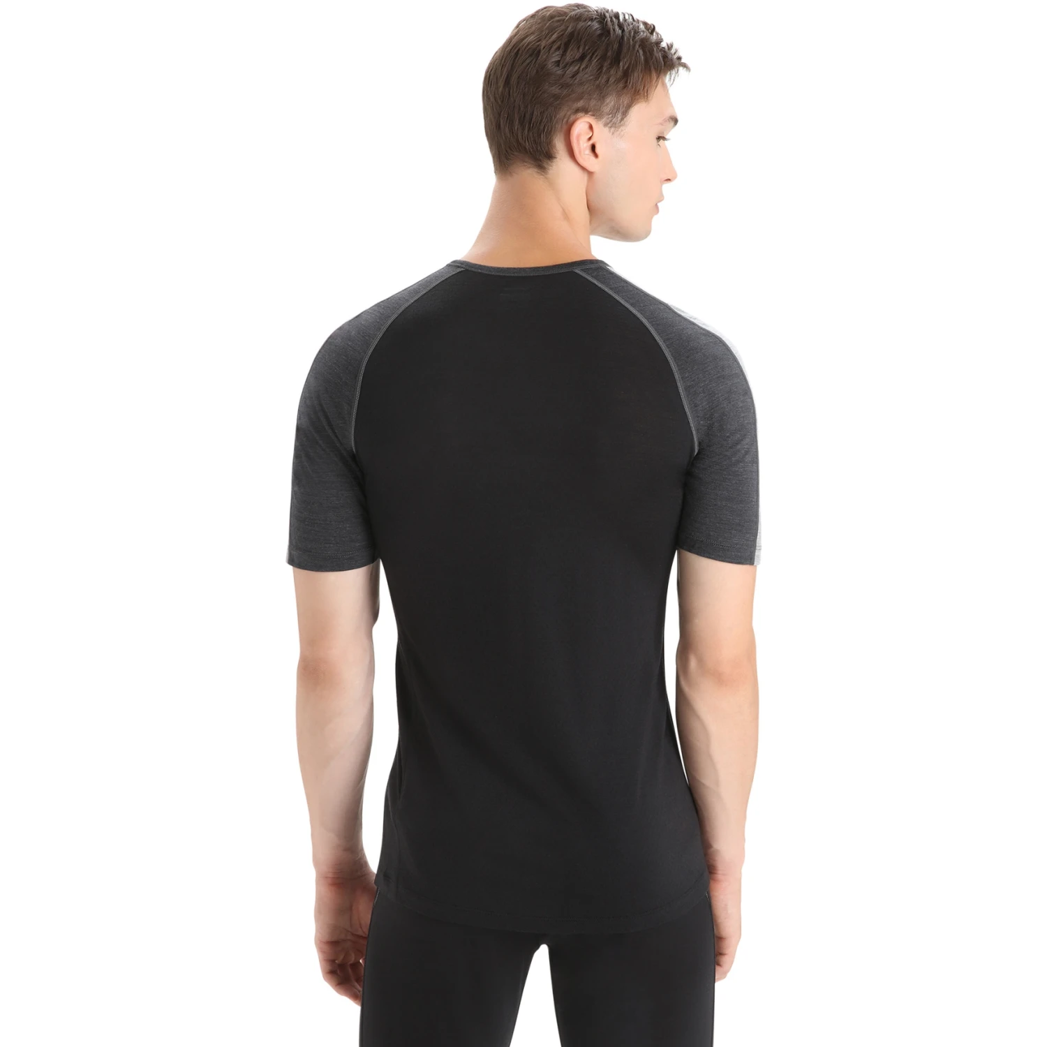 Icebreaker 125 ZoneKnit™ Short Sleeve Crewe Men - Jet Hthr/Black/Metro Hthr 4 Icebreaker 125 ZoneKnit™ Short Sleeve Crewe Men - Jet Hthr/Black/Metro Hthr - Image 2