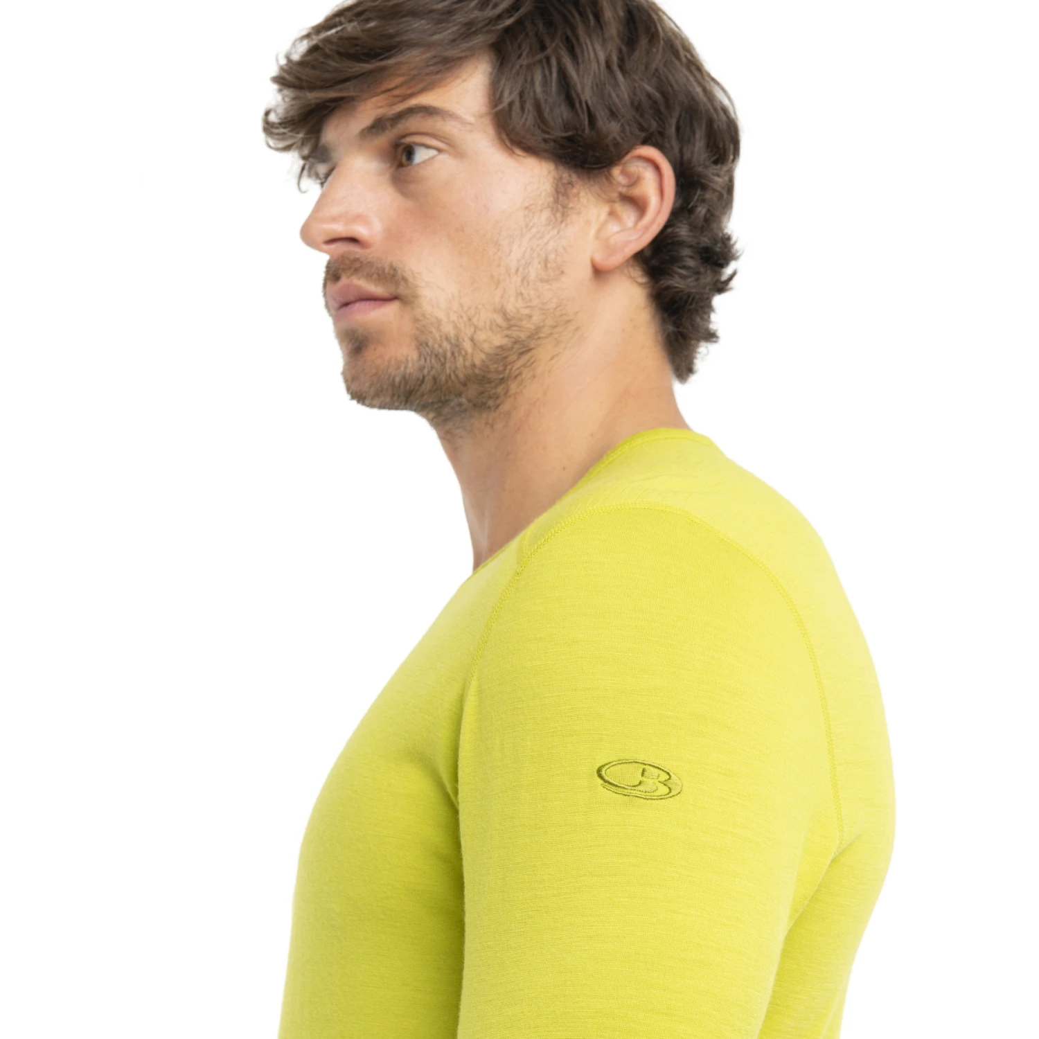 Icebreaker 200 Oasis Crewe Long Sleeve Shirt Men - Bio Lime 7 Icebreaker 200 Oasis Crewe Long Sleeve Shirt Men - Bio Lime - Image 5