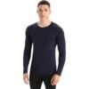 Icebreaker 200 Oasis Crewe Long Sleeve Shirt Men - Midnight Navy