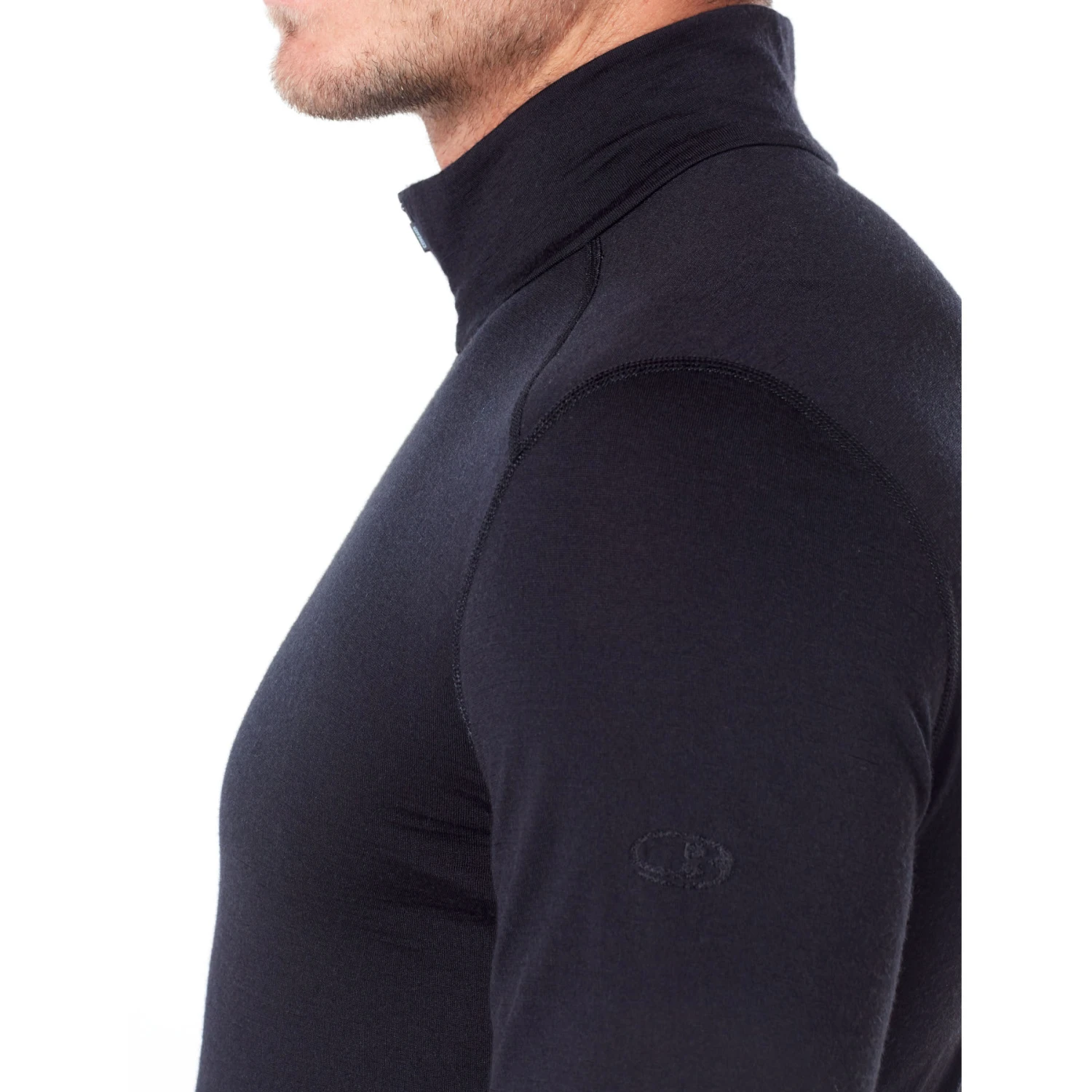 Icebreaker 200 Oasis Half Zip Long Sleeve Shirt Men - Black 7 Icebreaker 200 Oasis Half Zip Long Sleeve Shirt Men - Black - Image 5