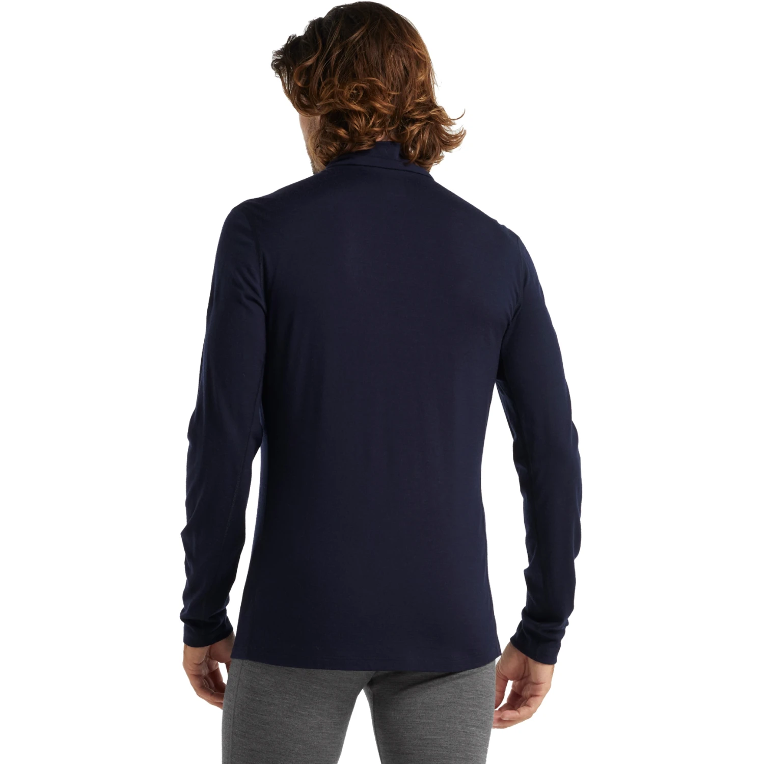 Icebreaker 200 Oasis Half Zip Long Sleeve Shirt Men - Midnight Navy 4 Icebreaker 200 Oasis Half Zip Long Sleeve Shirt Men - Midnight Navy - Image 2