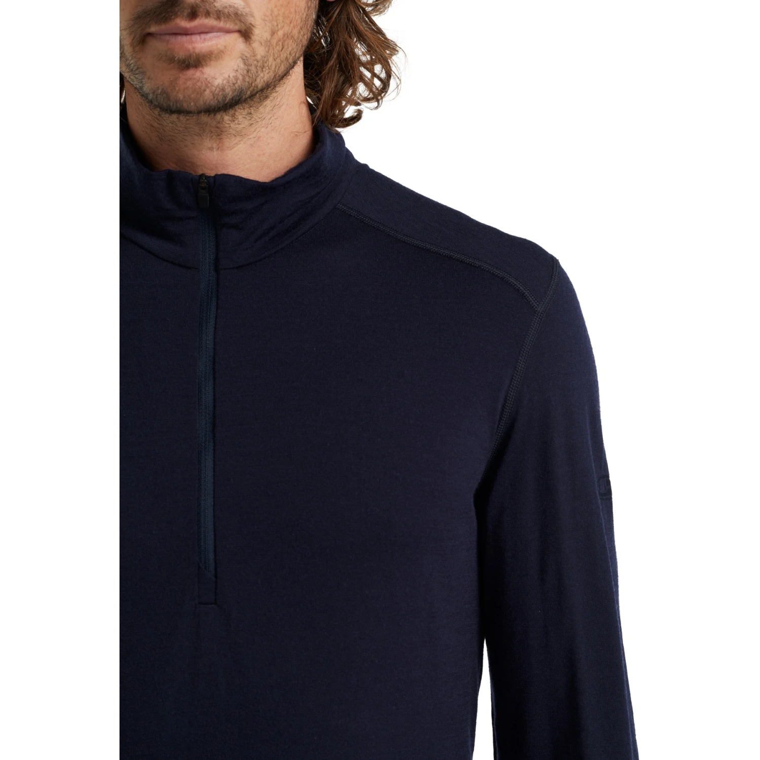 Icebreaker 200 Oasis Half Zip Long Sleeve Shirt Men - Midnight Navy 8 Icebreaker 200 Oasis Half Zip Long Sleeve Shirt Men - Midnight Navy - Image 6