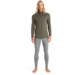 Icebreaker 200 Oasis Leggings Men - Gritstone HTHR -Icebreaker icebreaker mens 200 oasis leggings gritstone hthr 3 1459250