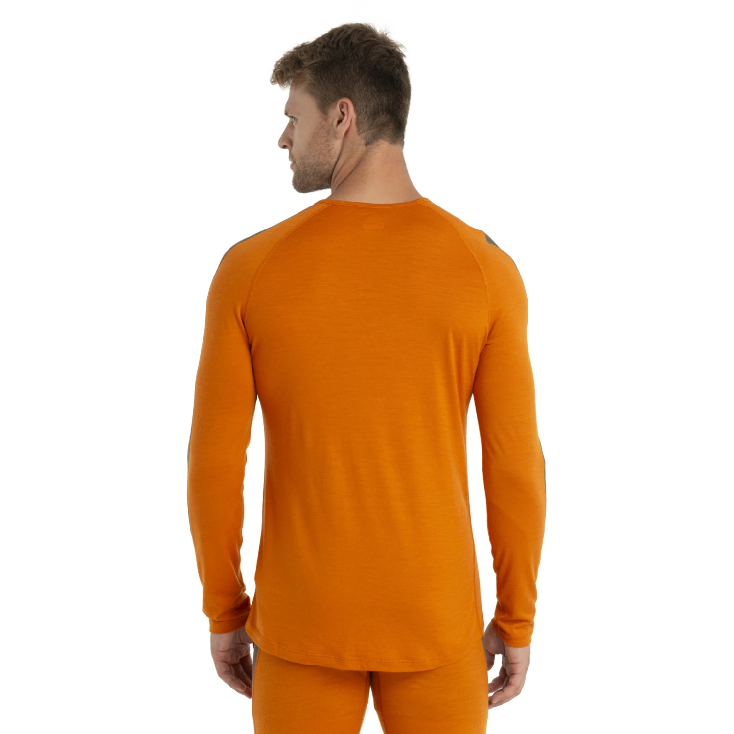 Icebreaker 200 Sonebula Crewe Long Sleeve Shirt Men - Earth/Solar/Loden 4 Icebreaker 200 Sonebula Crewe Long Sleeve Shirt Men - Earth/Solar/Loden - Image 2