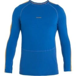 Icebreaker 200 ZoneKnit™ Crewe Long Sleeve Shirt Men - Lazurite/Solar 13 Icebreaker 200 ZoneKnit™ Crewe Long Sleeve Shirt Men - Lazurite/Solar -Icebreaker icebreaker mens 200 zoneknit long sleeve crewe lazurite solar 1 1487381