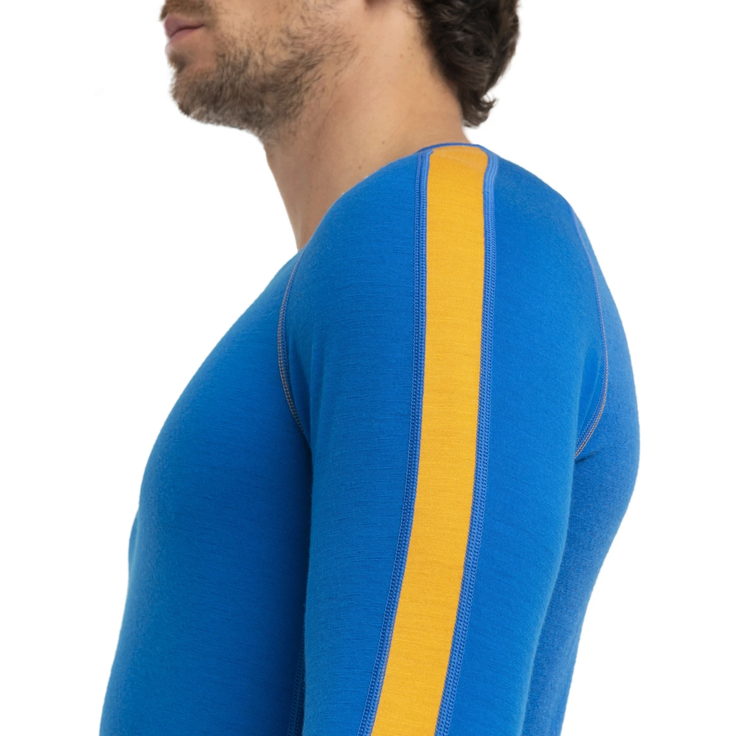 Icebreaker 200 ZoneKnit™ Crewe Long Sleeve Shirt Men - Lazurite/Solar 10 Icebreaker 200 ZoneKnit™ Crewe Long Sleeve Shirt Men - Lazurite/Solar - Image 8