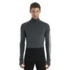 Icebreaker 200 ZoneKnit™ Half Zip Long Sleeve Shirt Men - Jet HTHR/Black/Metro HTHR -Icebreaker icebreaker mens 200 zoneknit long sleeve half zip shirt jet hthr black metro hthr 1 1555698