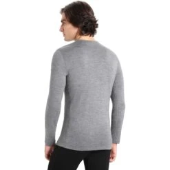 Icebreaker 260 Tech Crewe Long Sleeve Shirt Men - Gritstone HTHR -Icebreaker icebreaker mens 260 tech crewe long sleeve shirt gritstone hthr 2 1555002