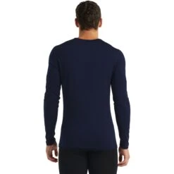 Icebreaker 260 Tech Crewe Long Sleeve Shirt Men - Midnight Navy -Icebreaker icebreaker mens 260 tech crewe long sleeve shirt midnight navy 3 1038010