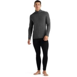 Icebreaker 260 Tech Half Zip Long Sleeve Shirt Men - Gritstone Hthr 11 Icebreaker 260 Tech Half Zip Long Sleeve Shirt Men - Gritstone Hthr -Icebreaker icebreaker mens 260 tech half zip long sleeve shirt gritstone hthr 5 1038045