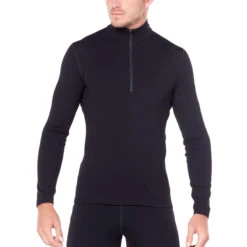 Icebreaker 260 Tech Half Zip Long Sleeve Shirt Men - Black