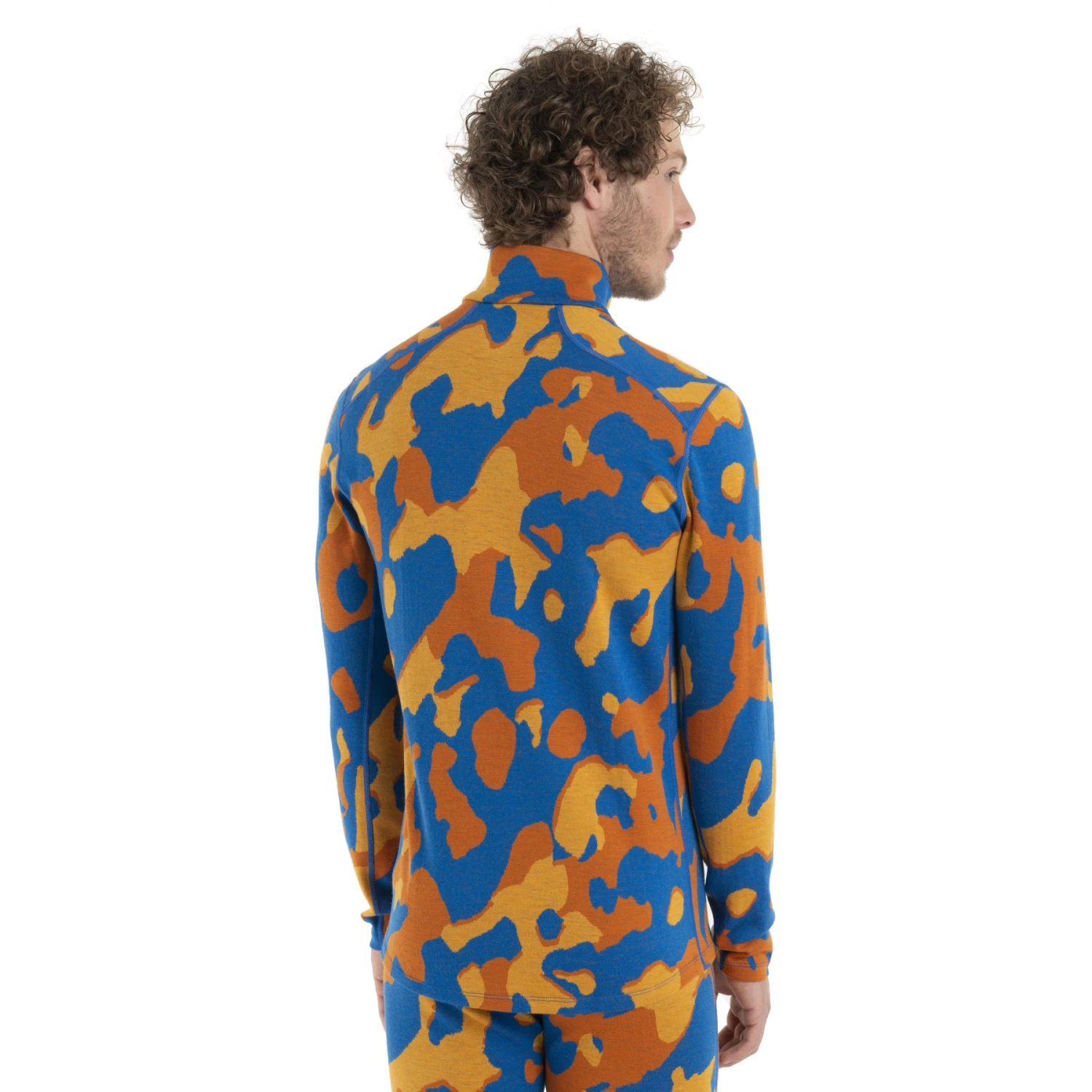 Icebreaker 260 Vertex Half Zip Natural Shades Long Sleeve Shirt Men - Lazurite/Solar/Earth 4 Icebreaker 260 Vertex Half Zip Natural Shades Long Sleeve Shirt Men - Lazurite/Solar/Earth - Image 2