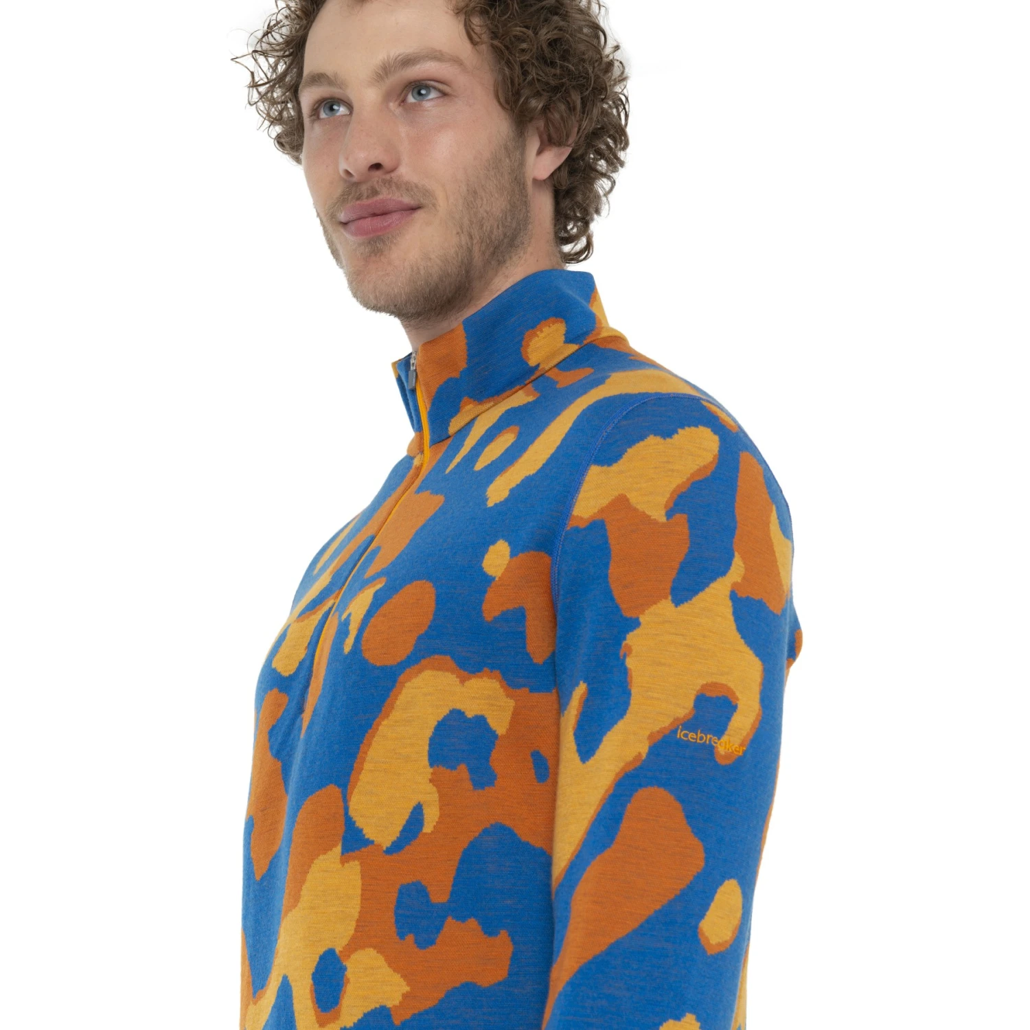 Icebreaker 260 Vertex Half Zip Natural Shades Long Sleeve Shirt Men - Lazurite/Solar/Earth 9 Icebreaker 260 Vertex Half Zip Natural Shades Long Sleeve Shirt Men - Lazurite/Solar/Earth - Image 7