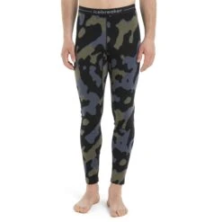 Icebreaker 260 Vertex Natural Shades Leggings Men - Black/Loden/Graphite