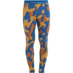 Icebreaker 260 Vertex Natural Shades Leggings Men - Lazurite/Solar/Earth -Icebreaker icebreaker mens 260 vertex natural shades leggings lazurite solar earth 1 1486851