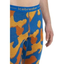 Icebreaker 260 Vertex Natural Shades Leggings Men - Lazurite/Solar/Earth -Icebreaker icebreaker mens 260 vertex natural shades leggings lazurite solar earth model 3 1499606