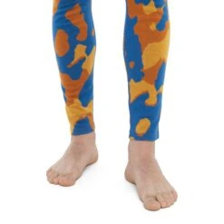 Icebreaker 260 Vertex Natural Shades Leggings Men - Lazurite/Solar/Earth -Icebreaker icebreaker mens 260 vertex natural shades leggings lazurite solar earth model 4 1499607