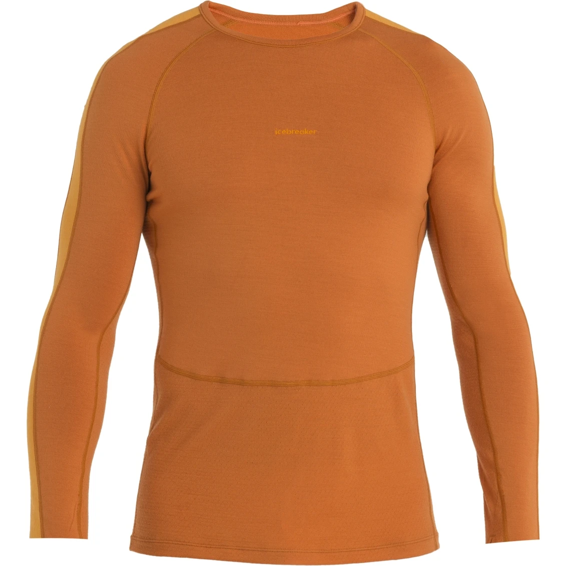 Icebreaker 260 ZoneKnit™ Crewe Long Sleeve Shirt Men - Earth/Solar 5 Icebreaker 260 ZoneKnit™ Crewe Long Sleeve Shirt Men - Earth/Solar - Image 3