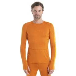 Icebreaker 260 ZoneKnit™ Crewe Long Sleeve Shirt Men - Earth/Solar