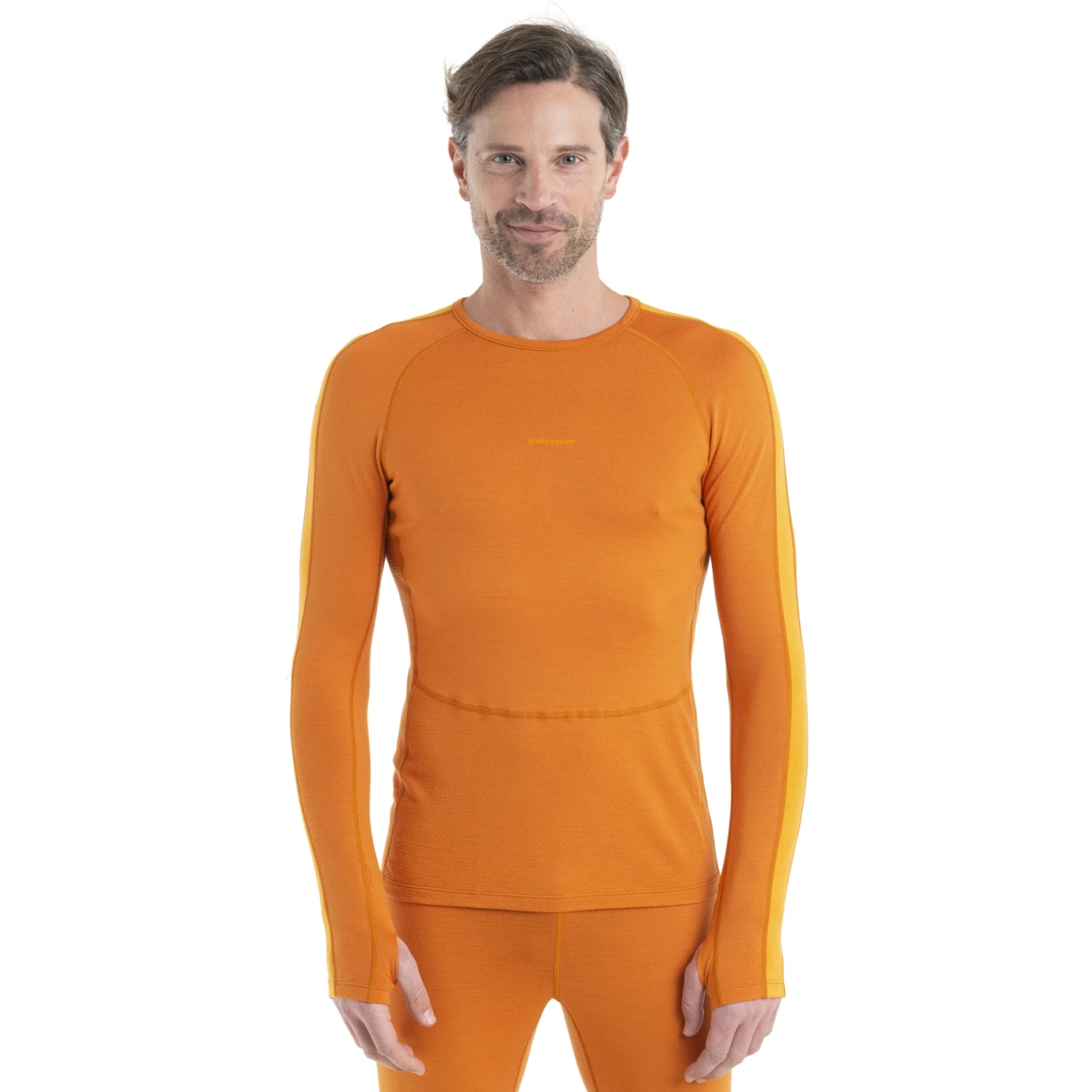 Icebreaker 260 ZoneKnit™ Crewe Long Sleeve Shirt Men - Earth/Solar 3 Icebreaker 260 ZoneKnit™ Crewe Long Sleeve Shirt Men - Earth/Solar