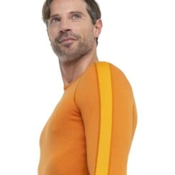 Icebreaker 260 ZoneKnit™ Crewe Long Sleeve Shirt Men - Earth/Solar 16 Icebreaker 260 ZoneKnit™ Crewe Long Sleeve Shirt Men - Earth/Solar -Icebreaker icebreaker mens 260 zoneknit long sleeve crewe earth solar model 5 1499623