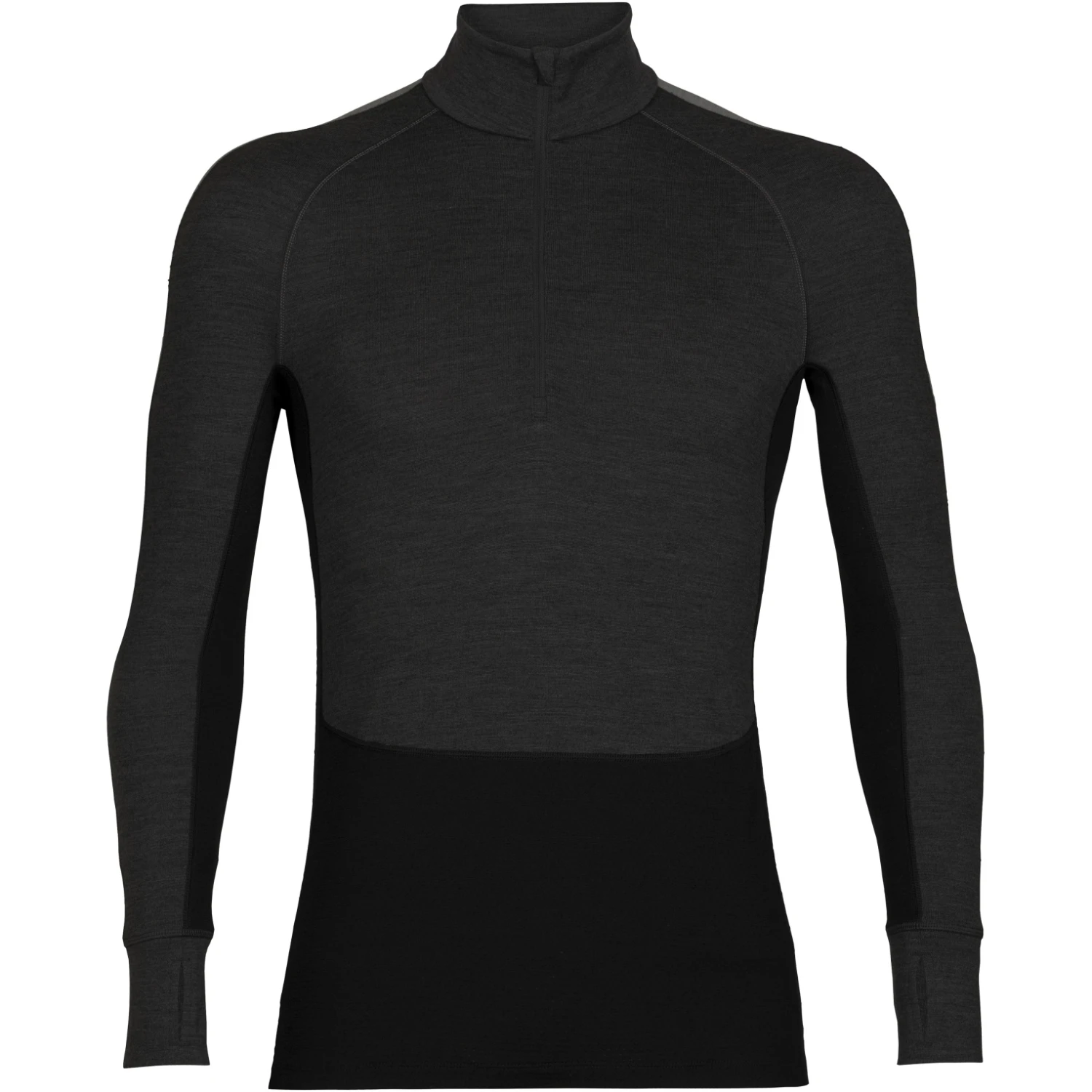 Icebreaker 260 ZoneKnit™ Half Zip Long Sleeve Shirt Men - Jet Hthr/Black/Metro Hthr 5 Icebreaker 260 ZoneKnit™ Half Zip Long Sleeve Shirt Men - Jet Hthr/Black/Metro Hthr - Image 3