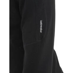 Icebreaker 560 Realfleece™ Elemental II Long Sleeve Zip Men - Black -Icebreaker icebreaker mens 560 realfleece elemental ii long sleeve zip black 7 1555495