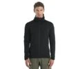 Icebreaker 560 Realfleece™ Elemental II Long Sleeve Zip Hood Men - Black
