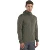 Icebreaker 560 Realfleece™ Elemental II Long Sleeve Zip Hood Men - Loden -Icebreaker icebreaker mens 560 realfleece elemental ii long sleeve zip hood loden 1 1555497