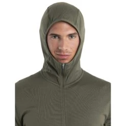 Icebreaker 560 Realfleece™ Elemental II Long Sleeve Zip Hood Men - Loden 17 Icebreaker 560 Realfleece™ Elemental II Long Sleeve Zip Hood Men - Loden -Icebreaker icebreaker mens 560 realfleece elemental ii long sleeve zip hood loden 6 1555502