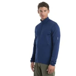 Icebreaker 560 Realfleece™ Elemental II Long Sleeve Zip Men - Royal Navy