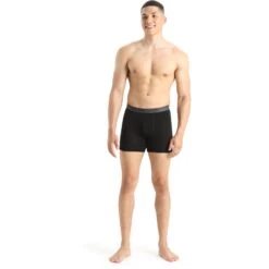 Icebreaker Anatomica Boxers Men - Black -Icebreaker icebreaker mens anatomica boxers black 3 1457737