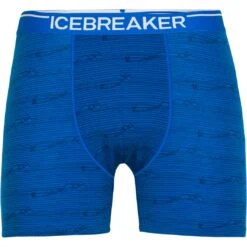 Icebreaker Anatomica Boxers Men - Lazurite/Midnight Navy/AOP