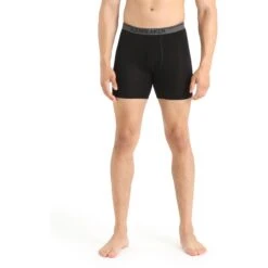 Icebreaker Anatomica Long Boxers Men - Black 8 Icebreaker Anatomica Long Boxers Men - Black -Icebreaker icebreaker mens anatomica long boxers black 1 1457747