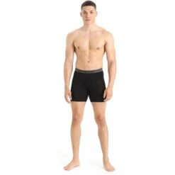 Icebreaker Anatomica Long Boxers Men - Black 10 Icebreaker Anatomica Long Boxers Men - Black -Icebreaker icebreaker mens anatomica long boxers black 3 1457749