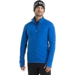 Icebreaker Descender Long Sleeve Zip Men - Lazurite/Royal Navy