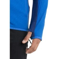 Icebreaker Descender Long Sleeve Zip Men - Lazurite/Royal Navy -Icebreaker icebreaker mens descender long sleeve zip lazurite royal navy 4 1555098