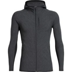 Icebreaker Descender Zip Hood Long Sleeve Midlayer Men - Jet Hthr/Black 10 Icebreaker Descender Zip Hood Long Sleeve Midlayer Men - Jet Hthr/Black -Icebreaker icebreaker mens descender zip hood long sleeve midlayer jet hthr black 1 1038759