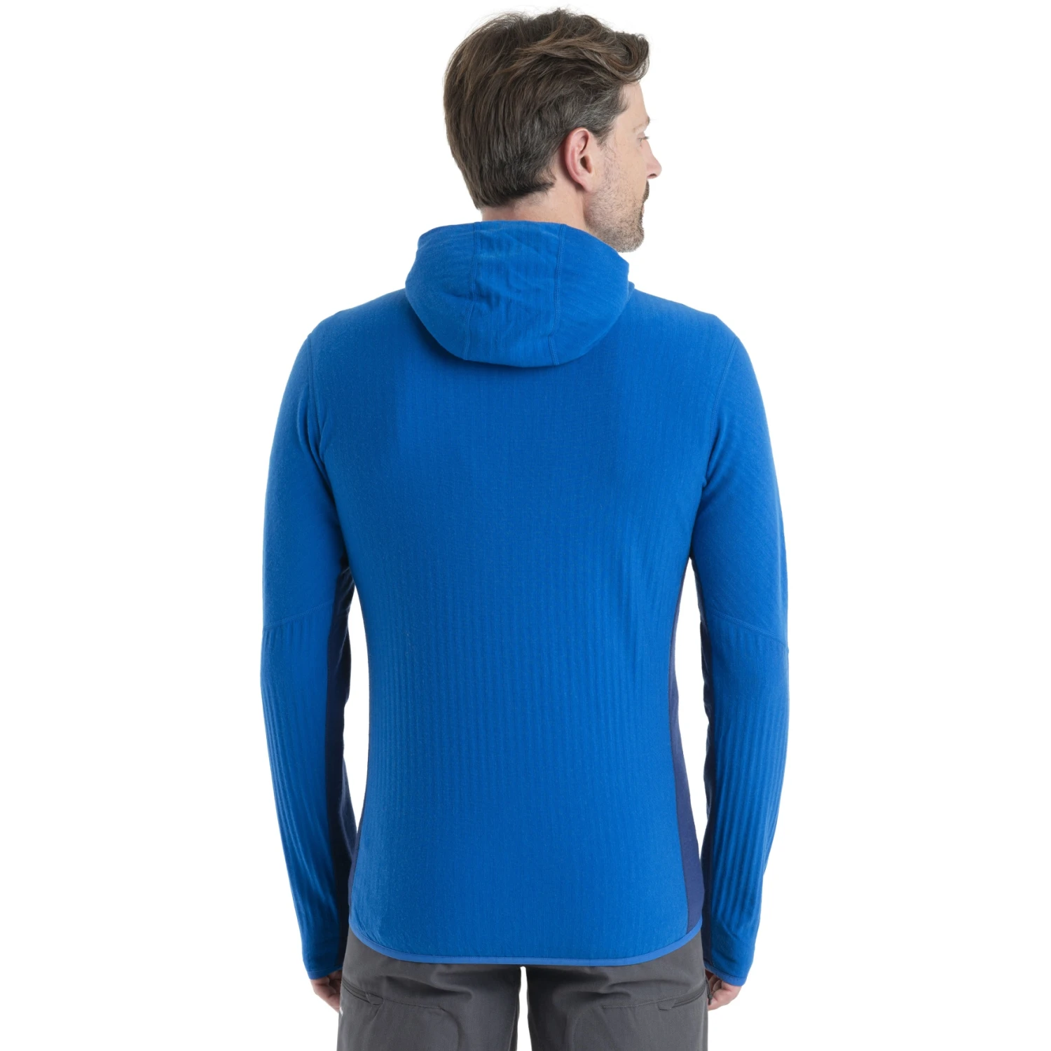 Icebreaker Descender Zip Hood Long Sleeve Midlayer Men - Lazurite/Royal Navy 4 Icebreaker Descender Zip Hood Long Sleeve Midlayer Men - Lazurite/Royal Navy - Image 2