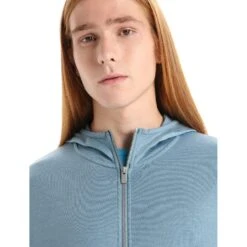 Icebreaker Granary Long Sleeve Zip Hoodie Men - Astral Blue -Icebreaker icebreaker mens granary long sleeve zip hoodie astral blue 6 1381611