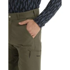 Icebreaker Hike Pants Men - Loden -Icebreaker icebreaker mens hike pants loden model 3 1535694