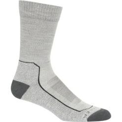 Icebreaker Hike+ Light Crew Socks Men - Blizzard HTHR