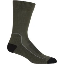 Icebreaker Hike+ Light Crew Socks Men - Loden/Black/Gritstone Hthr